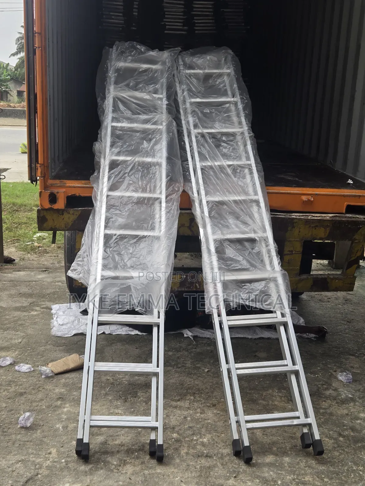 Scaffolding Aluminum Straight Ladder 2.0m , 3.0m , 4.0m and 6.0meter