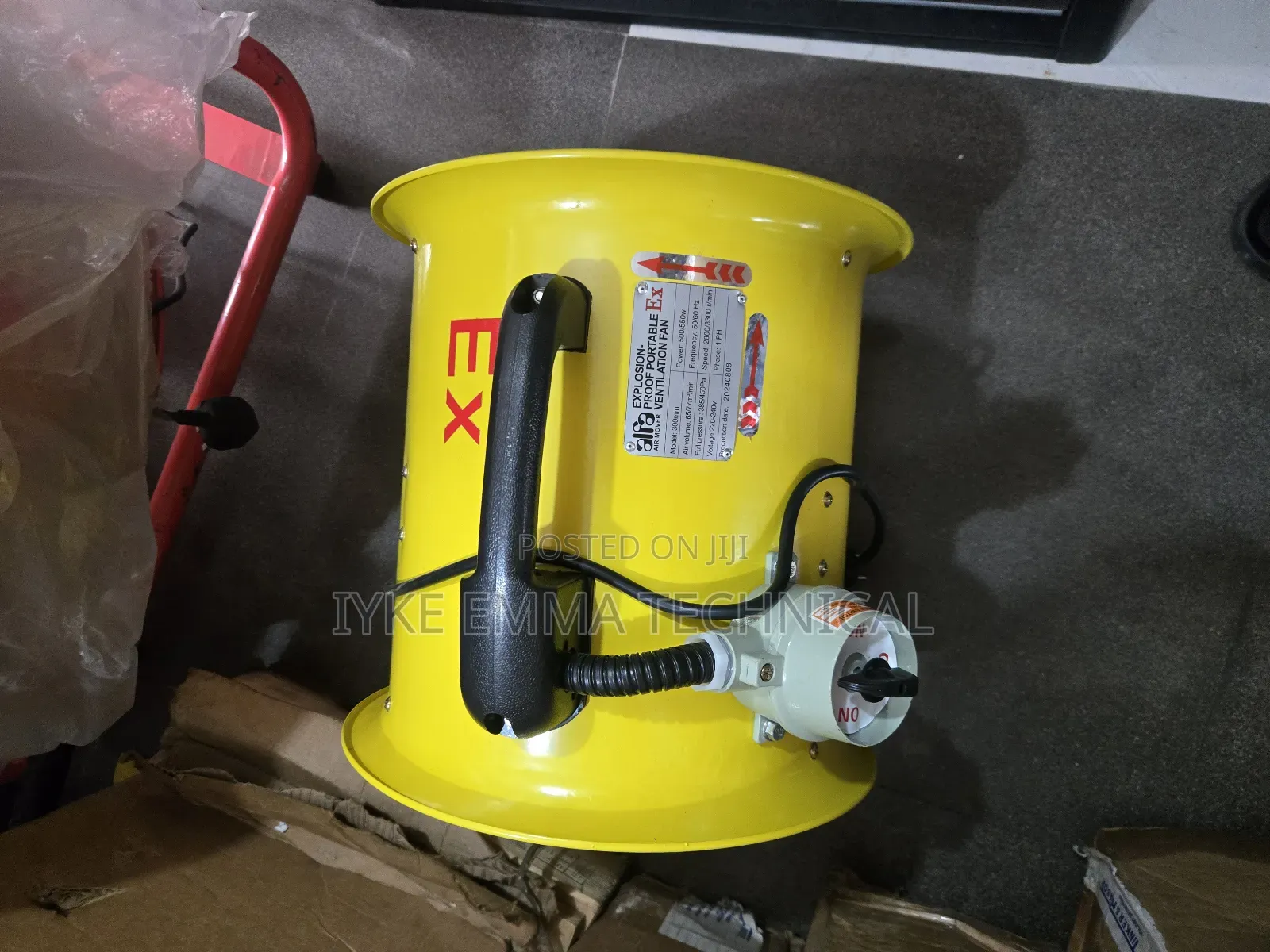 Portable Atex Fan 400mm / 16" With 10meters Duct