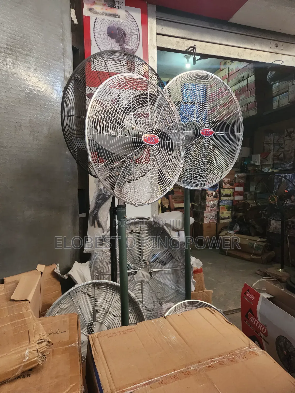 18inches Ox Standing Fan Silver