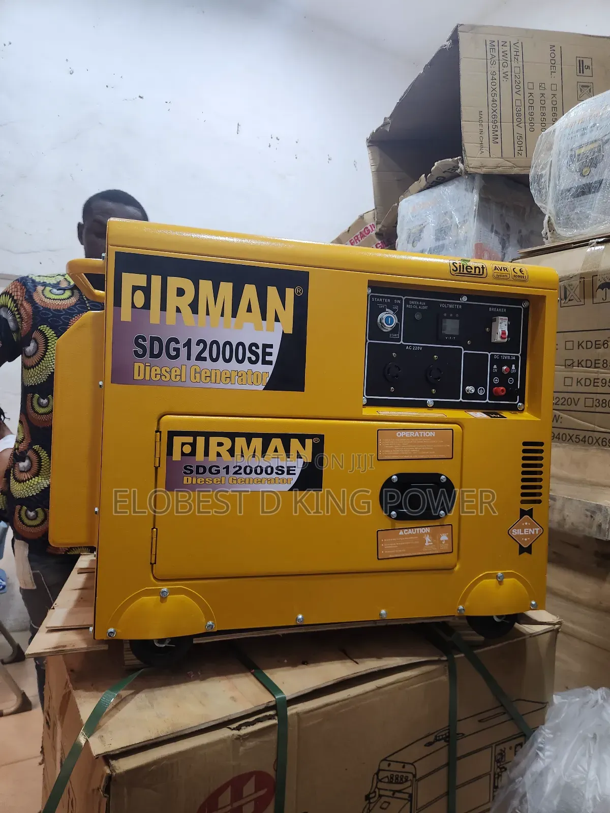 12kva Firman Diesel Generator With Key Start 100% Pure Copper Coil