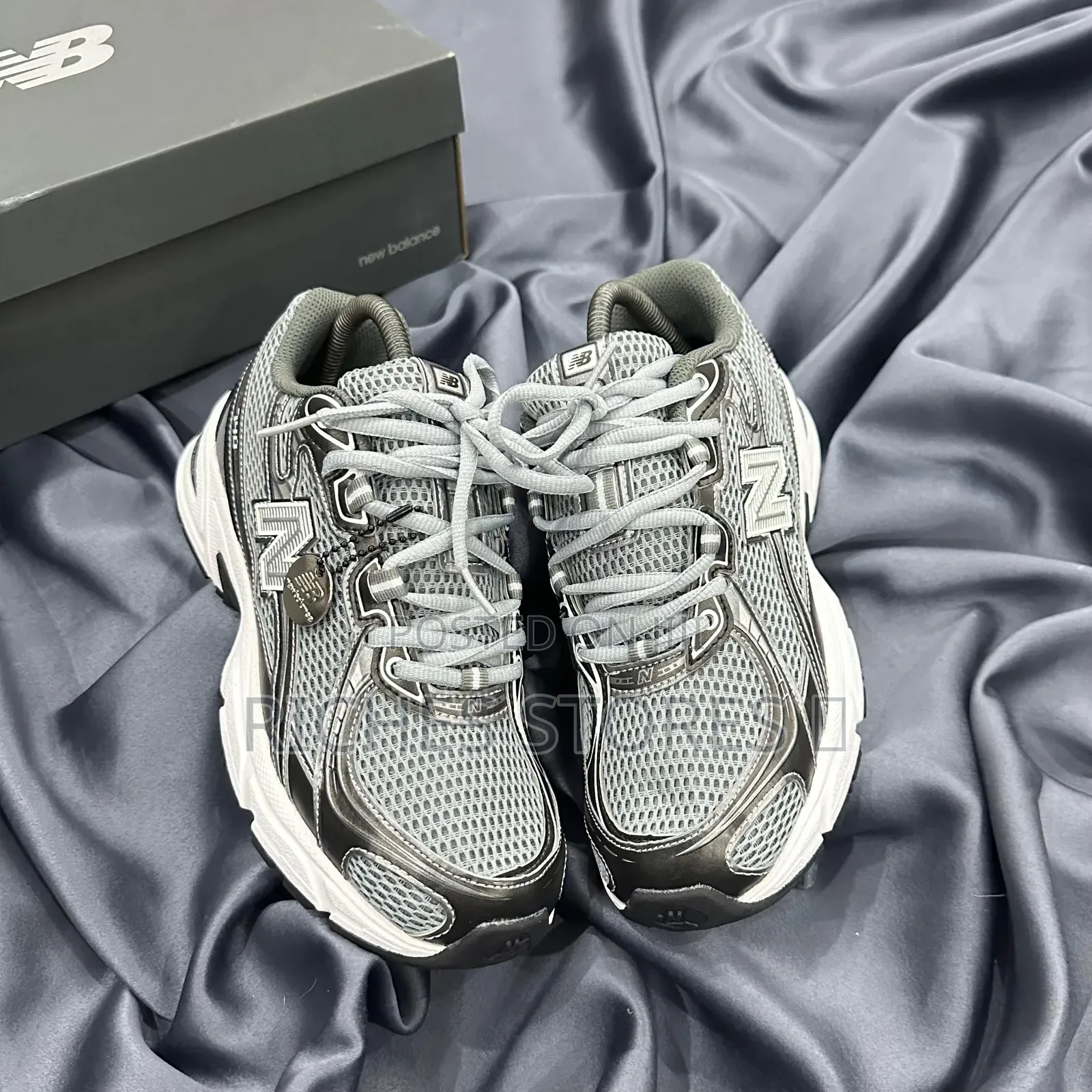 Top Quality Abzorb X New Balance 740 Slate Grey Black Cement Sneakers