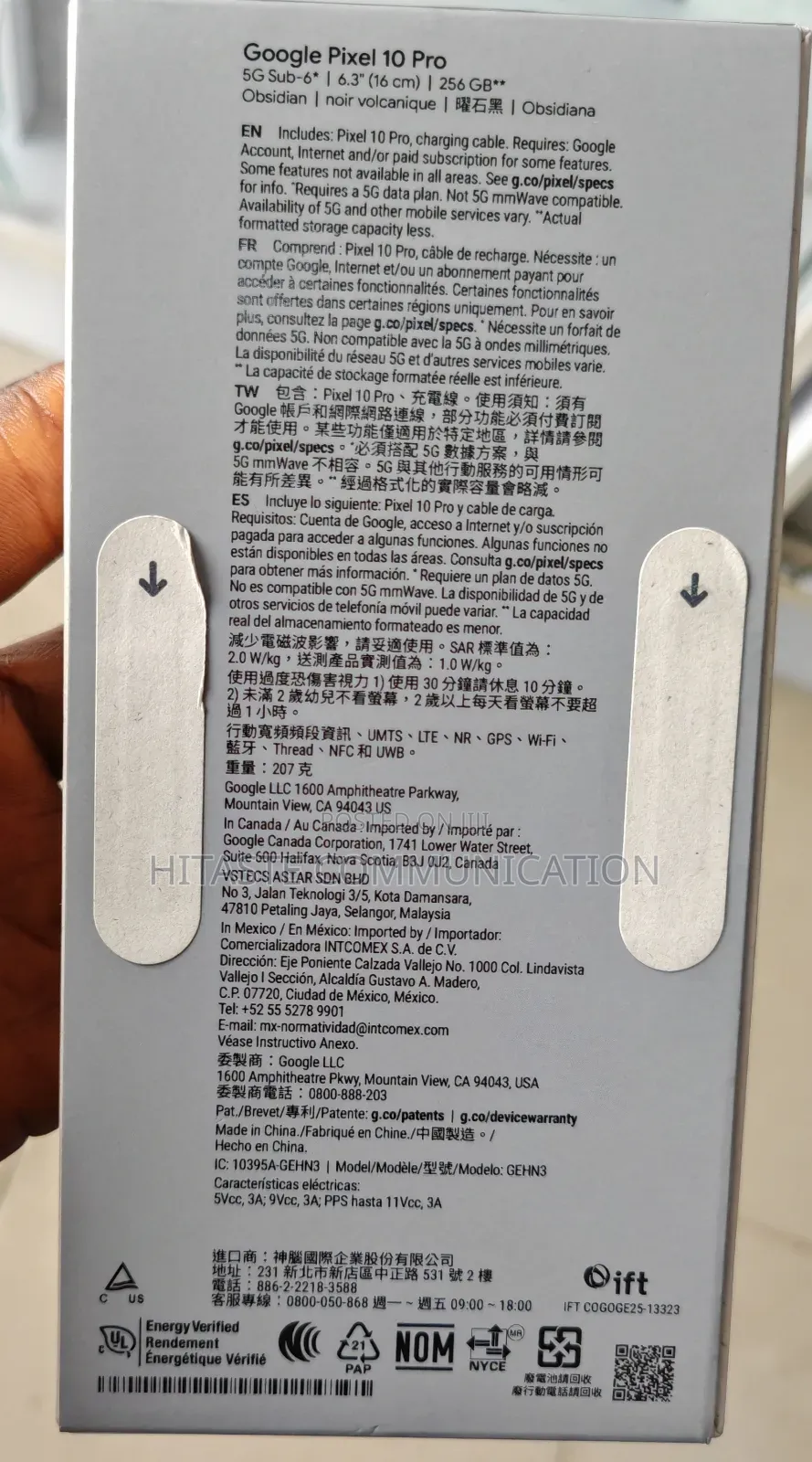 New Google Pixel 10 Pro 256 GB Black