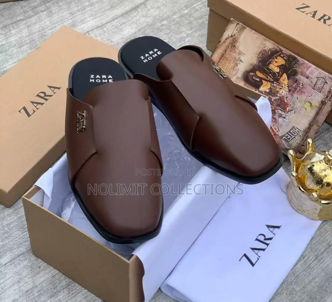 Zara Leather Mules