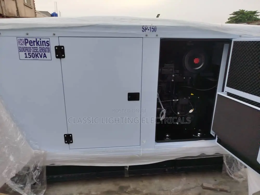 Brand New 150kva Perkins Soundproof Generator Diesel 100% Copper