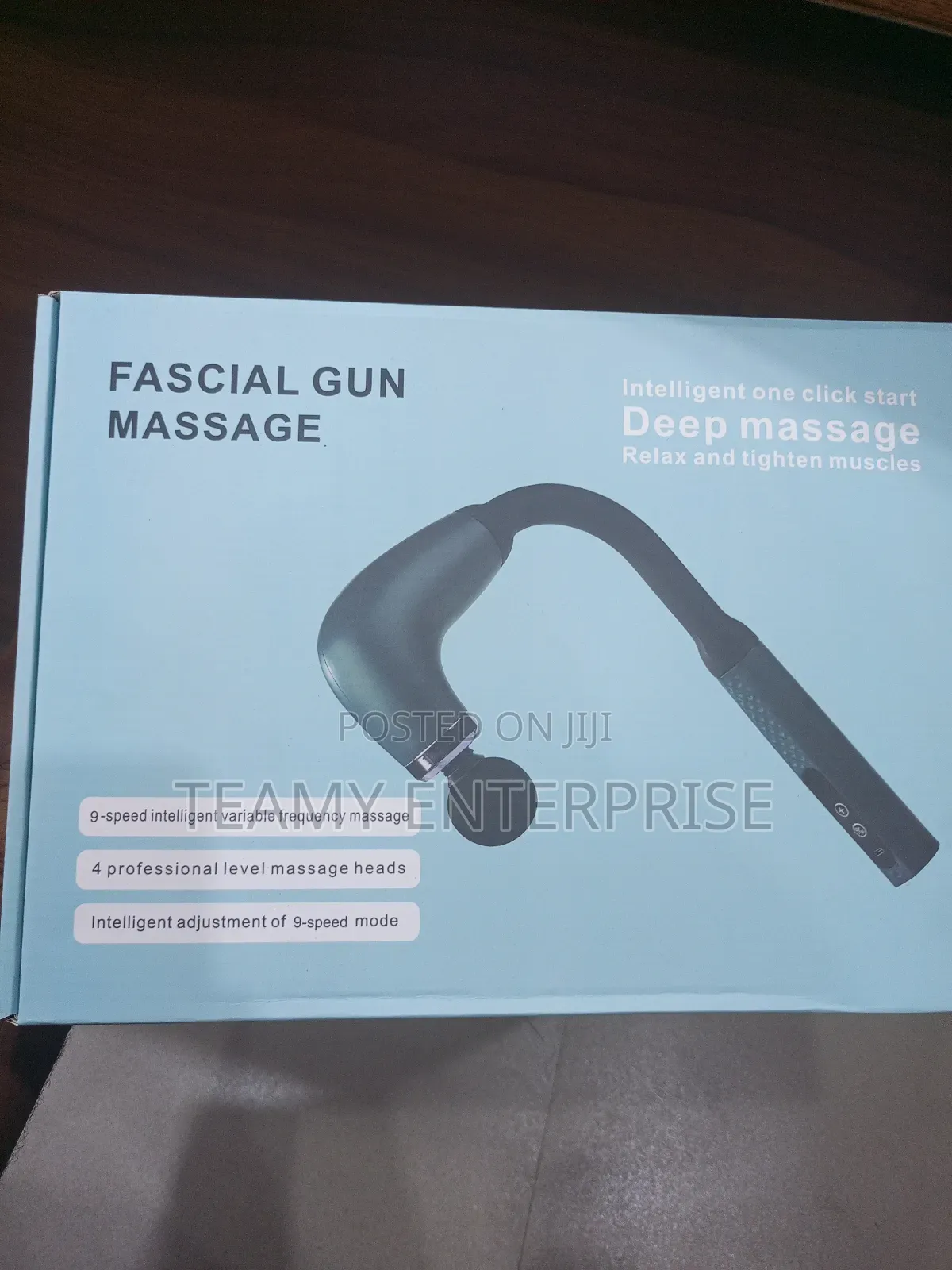 Long Facial Gun Deep Massager With Extended Handle