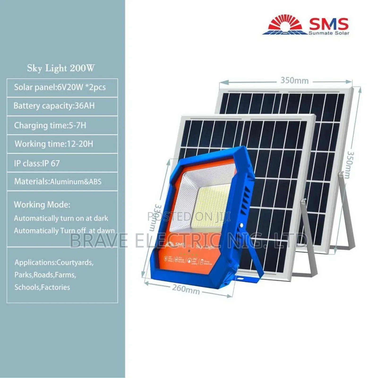 200w SMS Skylight Flood Light