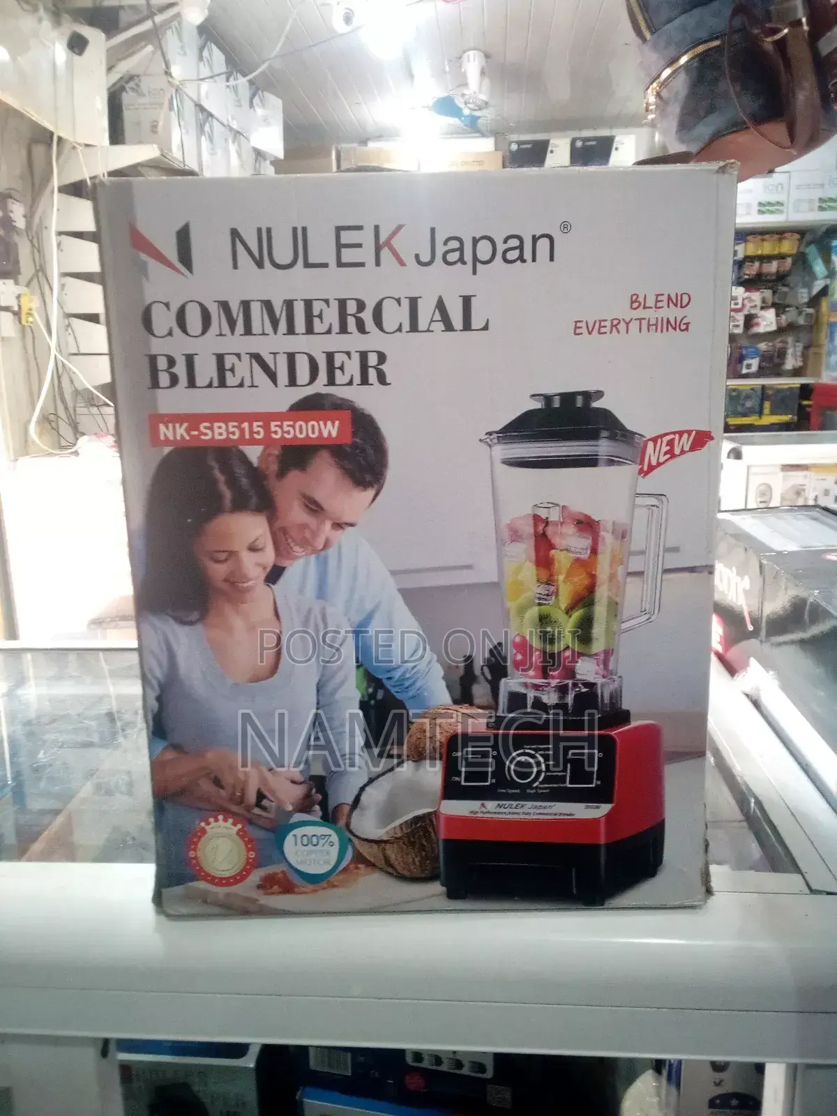 Nulek Commercial Blender Nk-Sb515 5500w