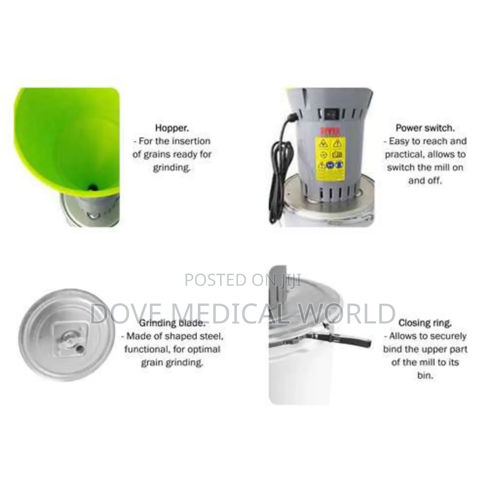 Electric Grain Mill Mistral With Plastic Bin | 50l