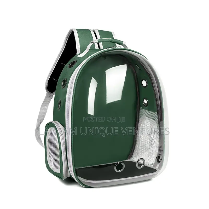 Transparent Space Capsule Dog Cat Backpack – Breathable Pet Travel Bag
