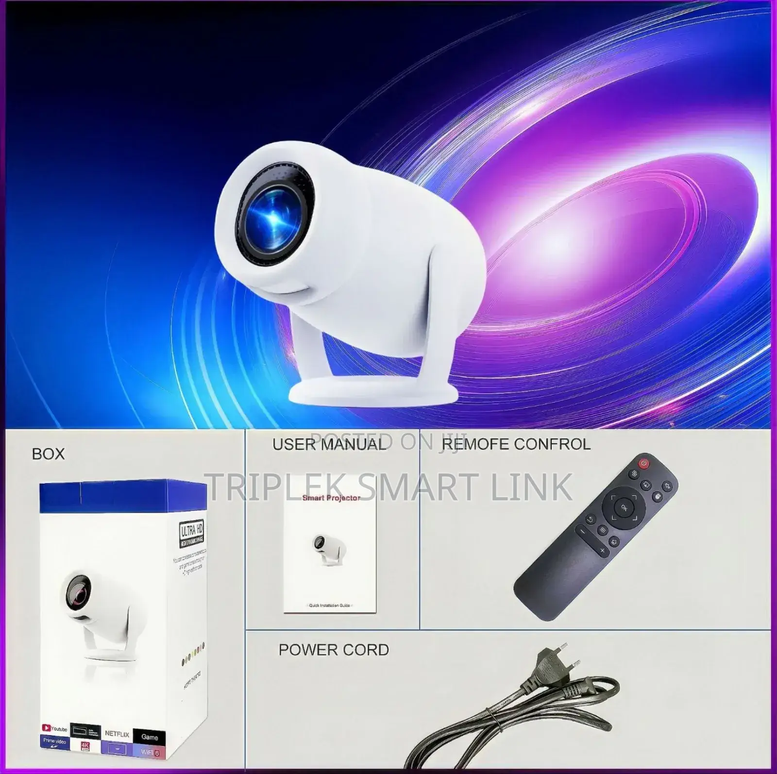 Hy400 / Hy300-T Android 13 With 16g Rom 2gb Ram Smart Projector