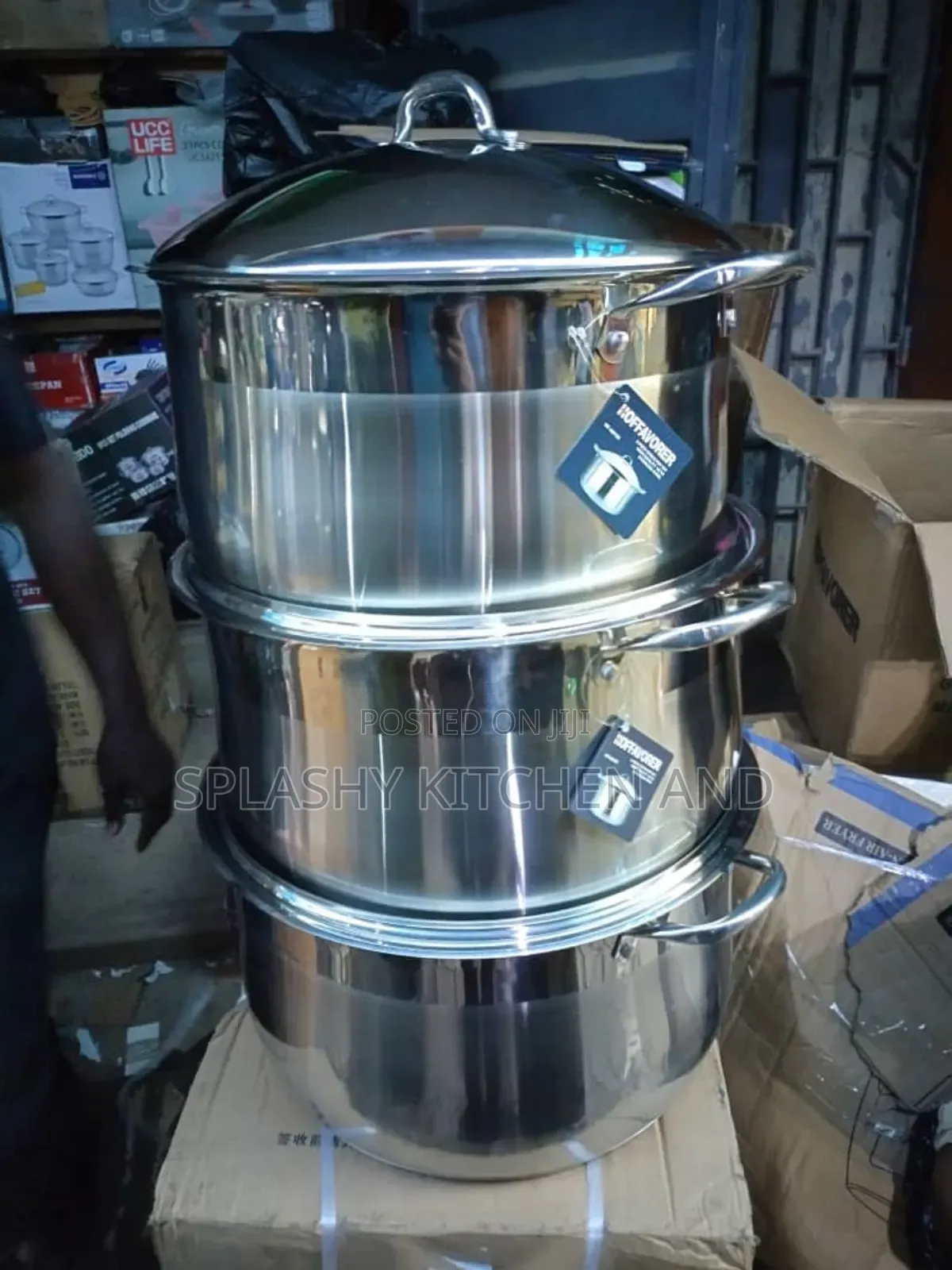 Gigantic Quality Stainless Steel Pot - 3pcs
