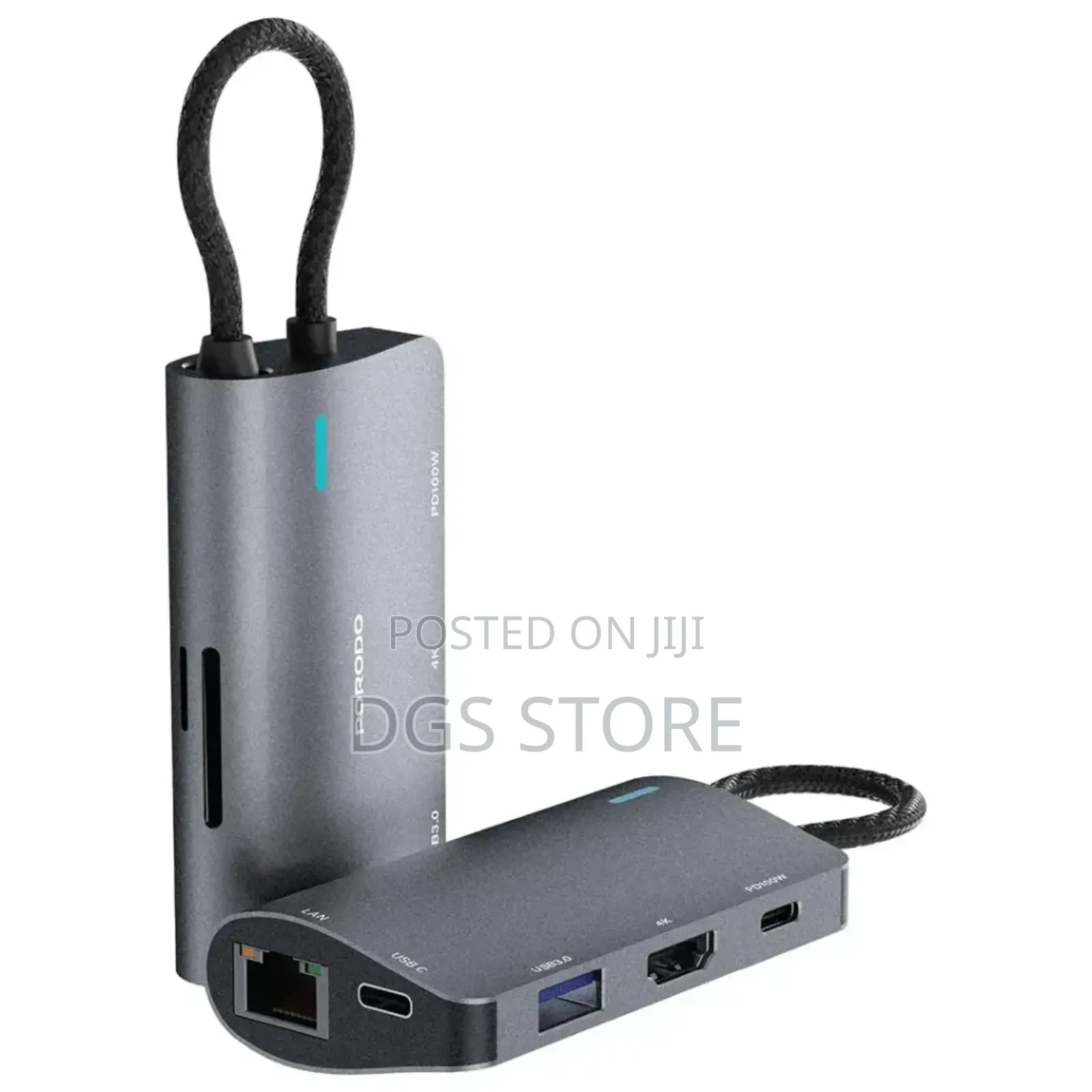Porodo 7in1 Multi Port Usb C Hub