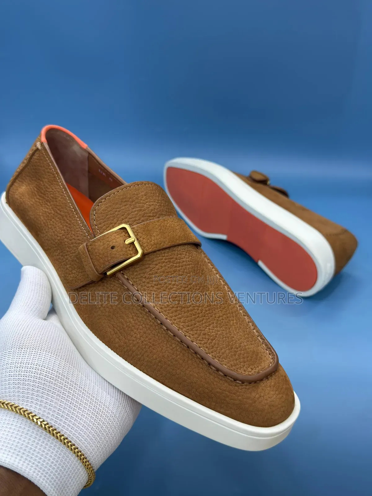 *Original Santoni Slip on Shoes