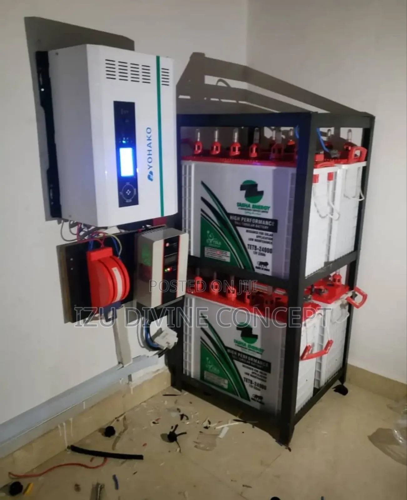 5kva Inverter Setup and 4pcs of 220amps Tubular Batteries Backup