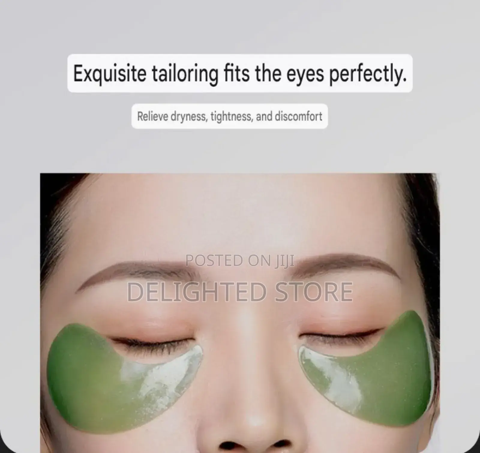 60pcs Bioaoqua Green Tourmalin Soft Eye Mask 80g
