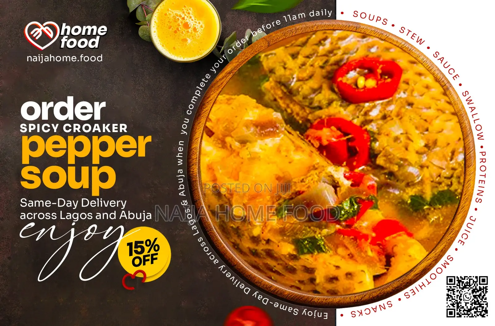 Order Croaker Pepper Soup at Naija Home Food for Delivery Lagos Abuja