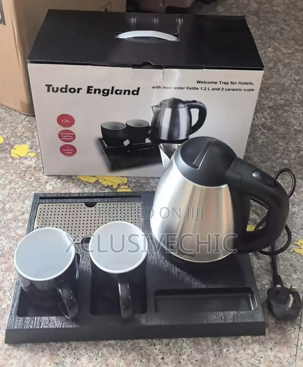 1.2 Litres Stainless Steel Kettle Hotel Tray