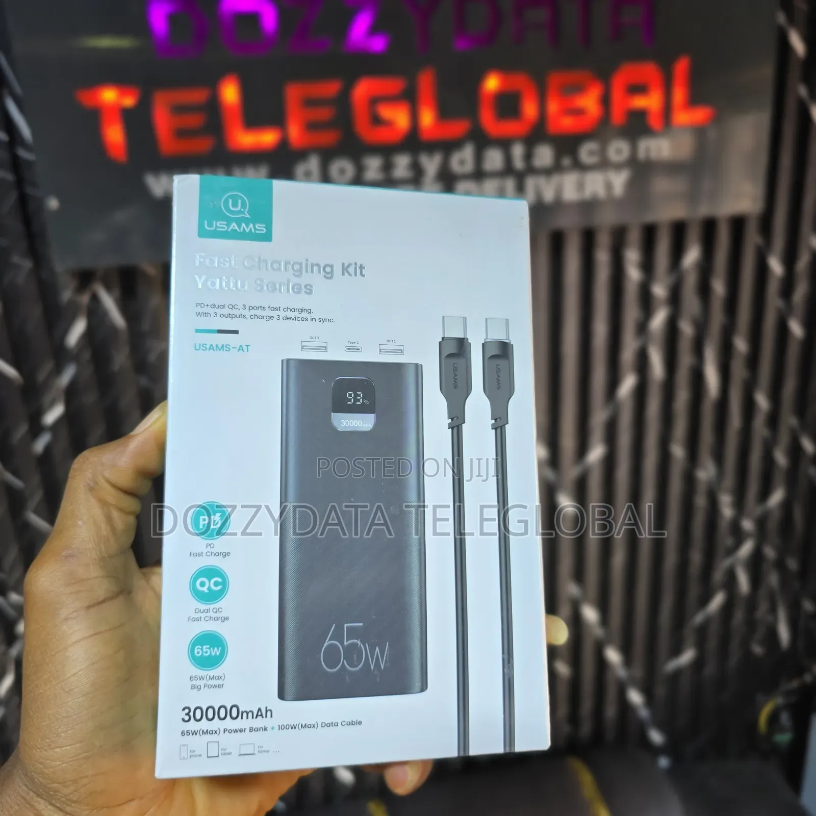 Usams 30000mah 65w Pd Fast Charging Laptop Powerbank