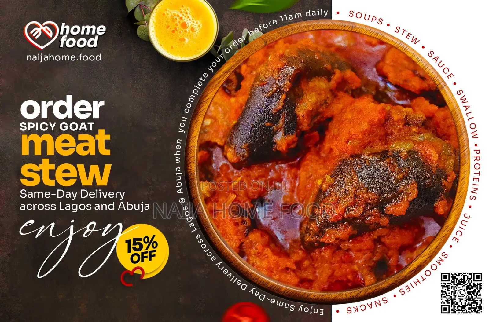 Order Goat Meat Stew From Naija Home Food and Save 25% Off 1st Orders