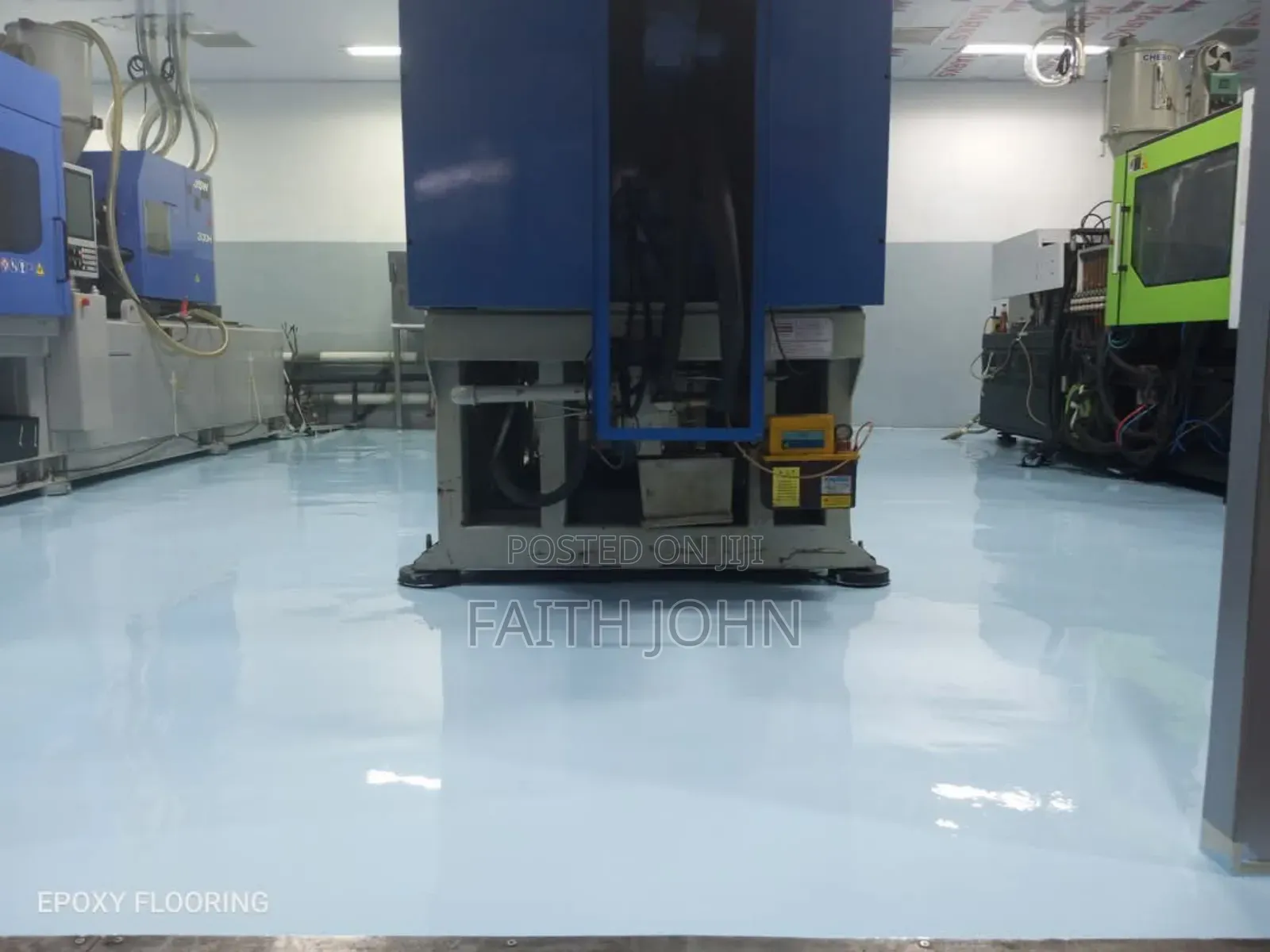 Glossy Gray Epoxy Flooring