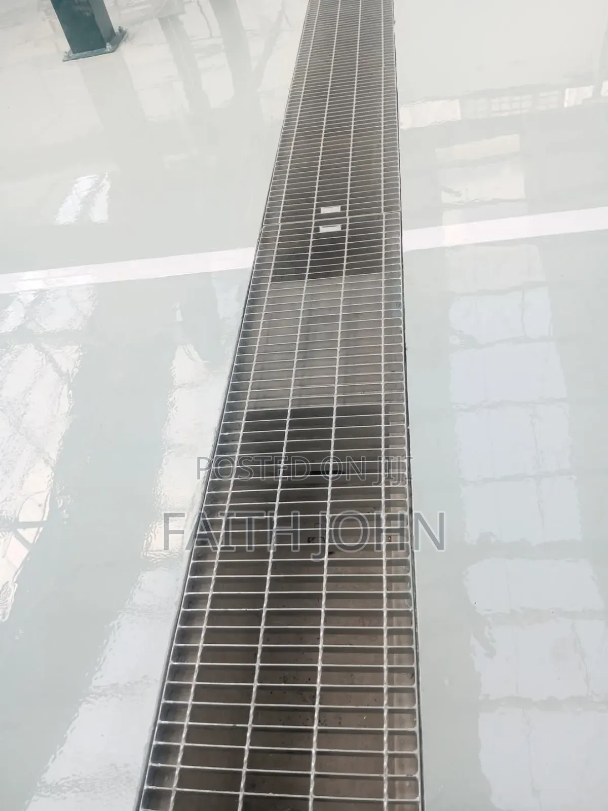 Glossy Gray Epoxy Flooring