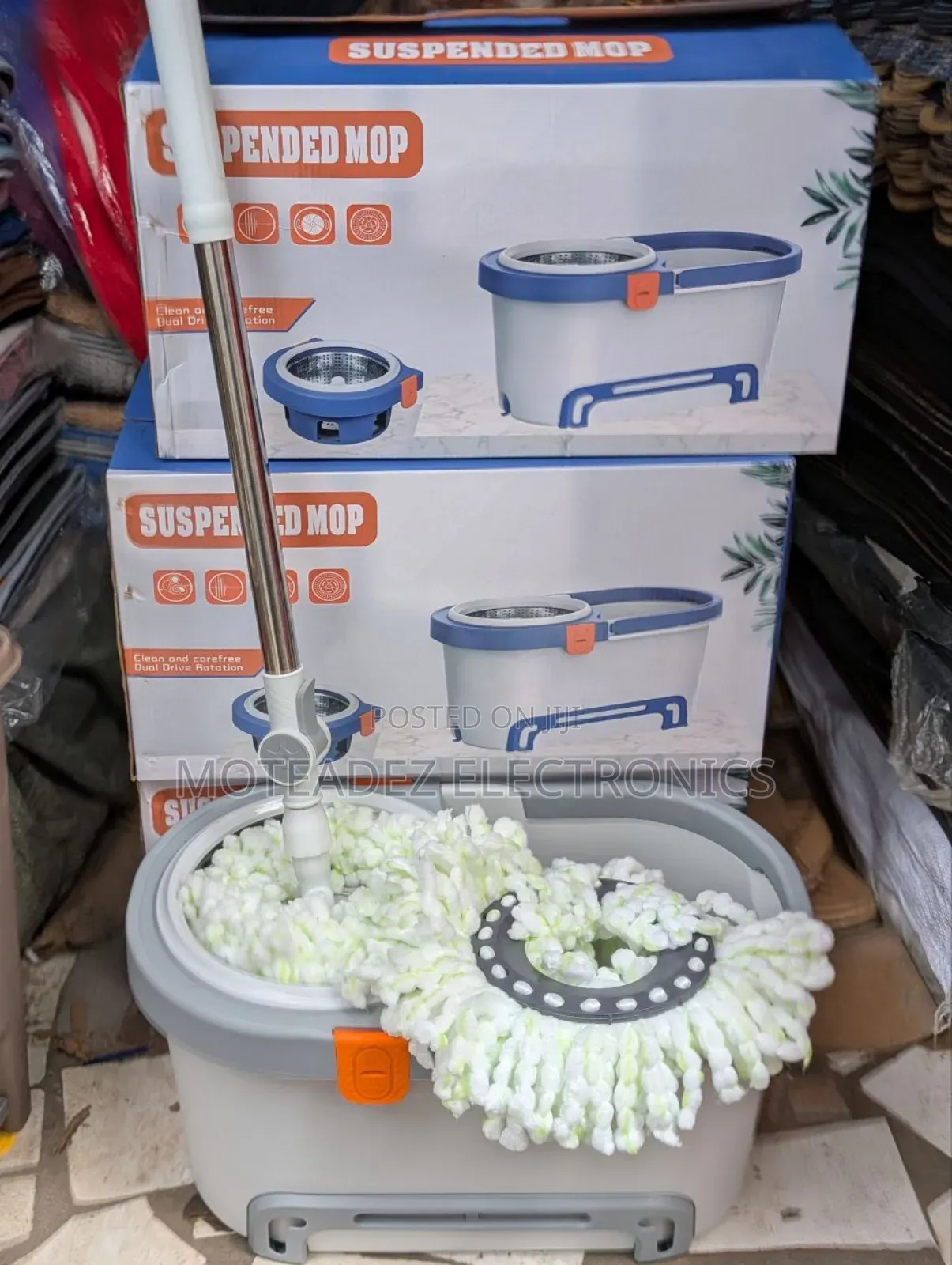 Suspended 360° High Quality Micro Fibre Rotating Spin Mop With Bucket