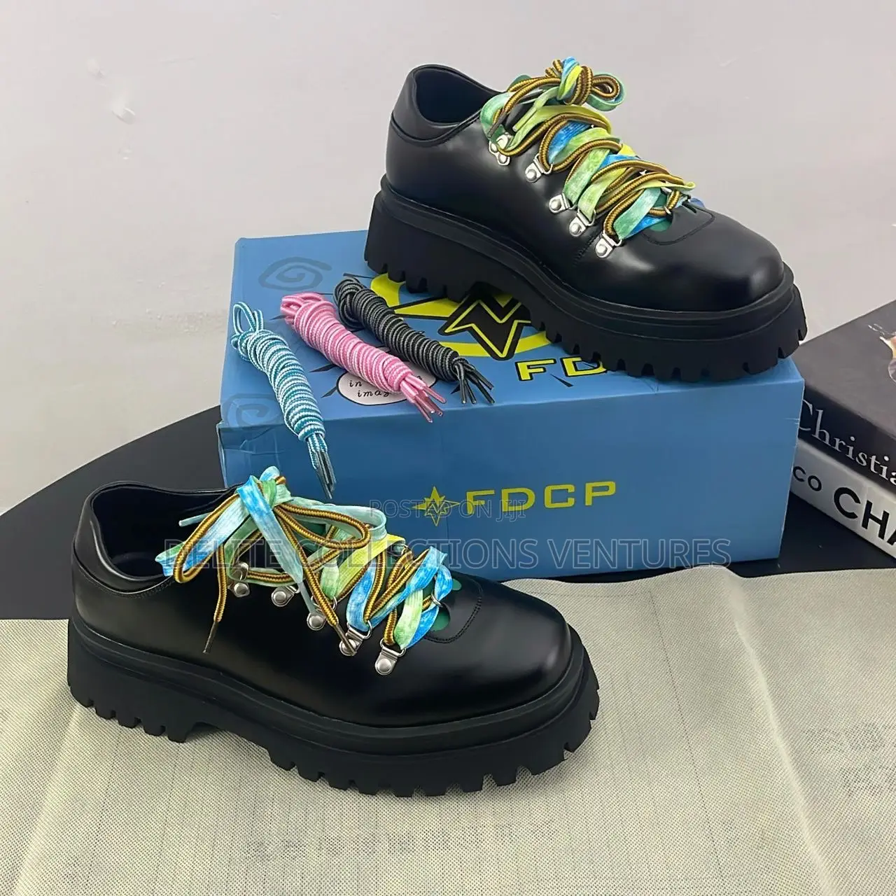 *Akomi Liputa Boot(Black) With Multiple Laces; Now Available