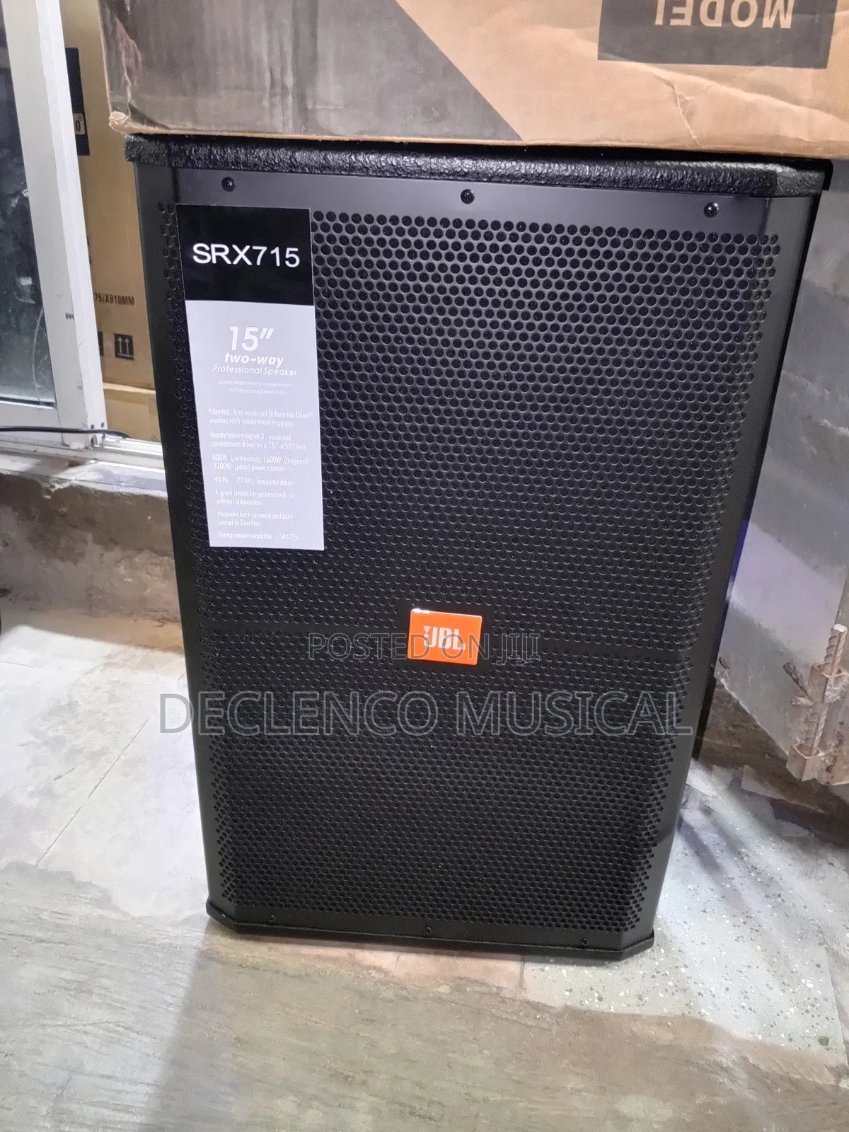 JBL Srx715 Speaker 15 Inches Single Acoustic Speakers