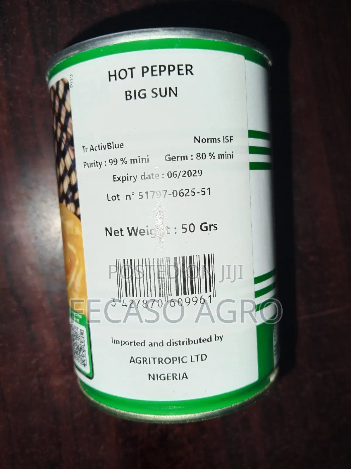Big Sun Hot Pepper 5g and 50g