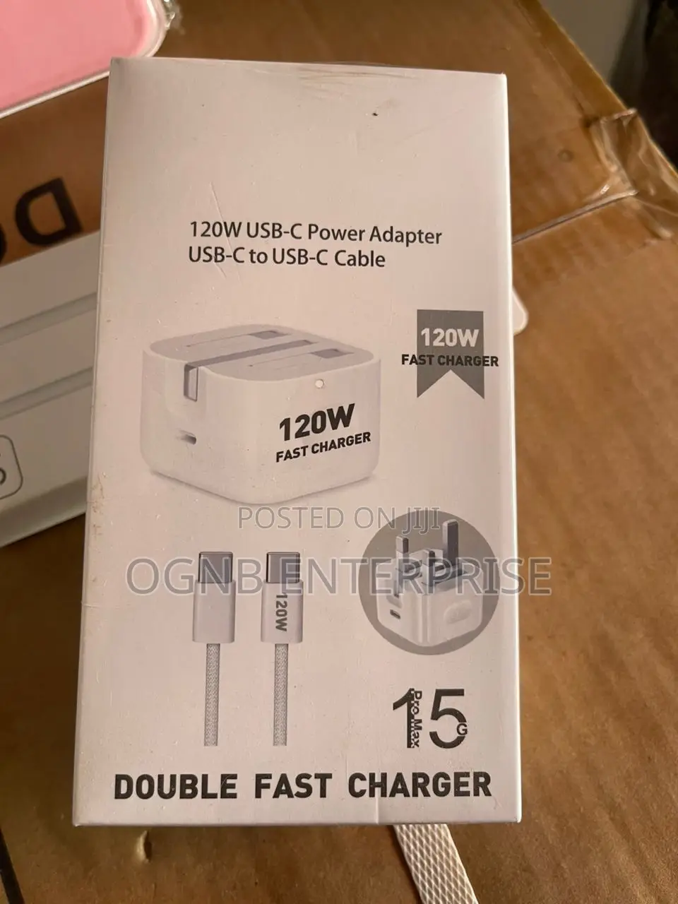 Original iPhone 15 Promax 120w Type C - Type C Charger and Cable