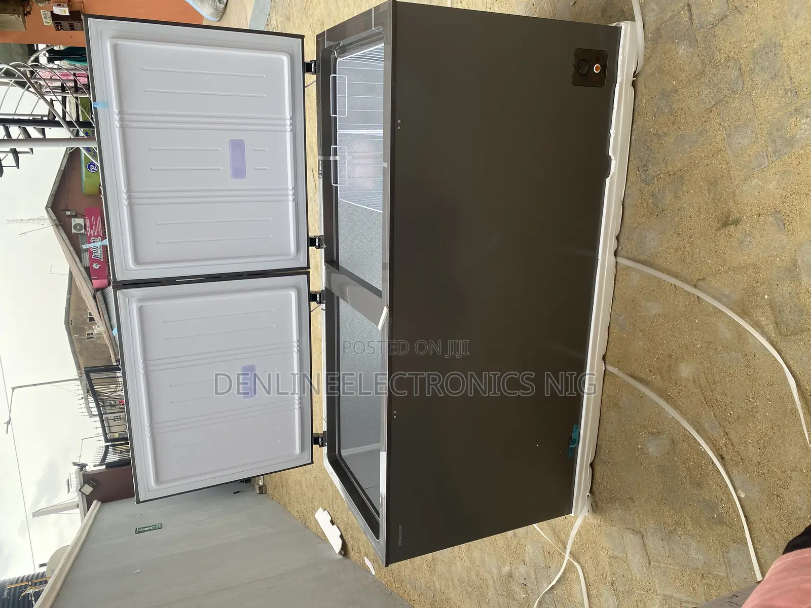 Brand New Hisense 500 Liters ,Silver,Double Door,R600 Gas.