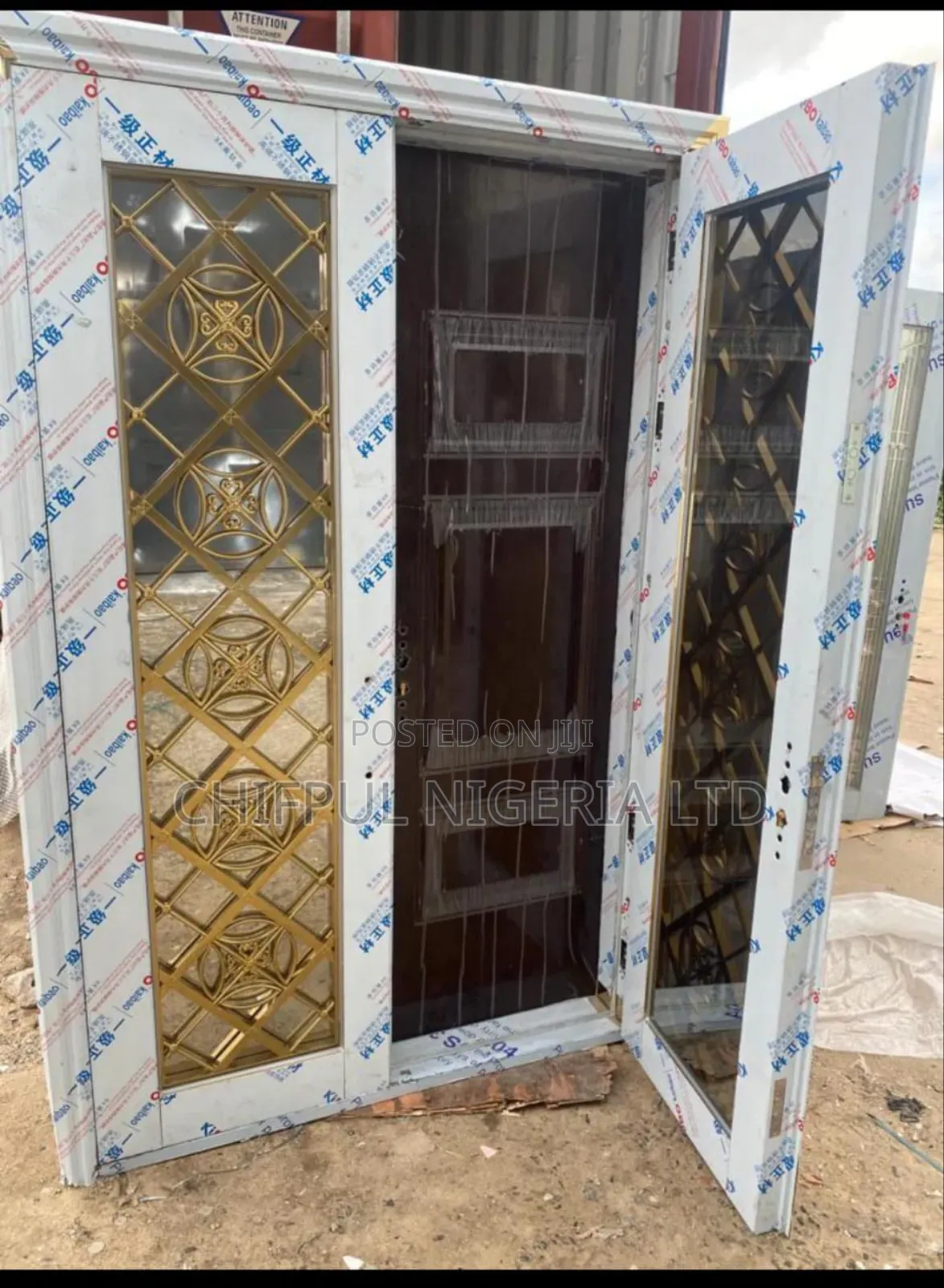Stainless And Gold Door In Door