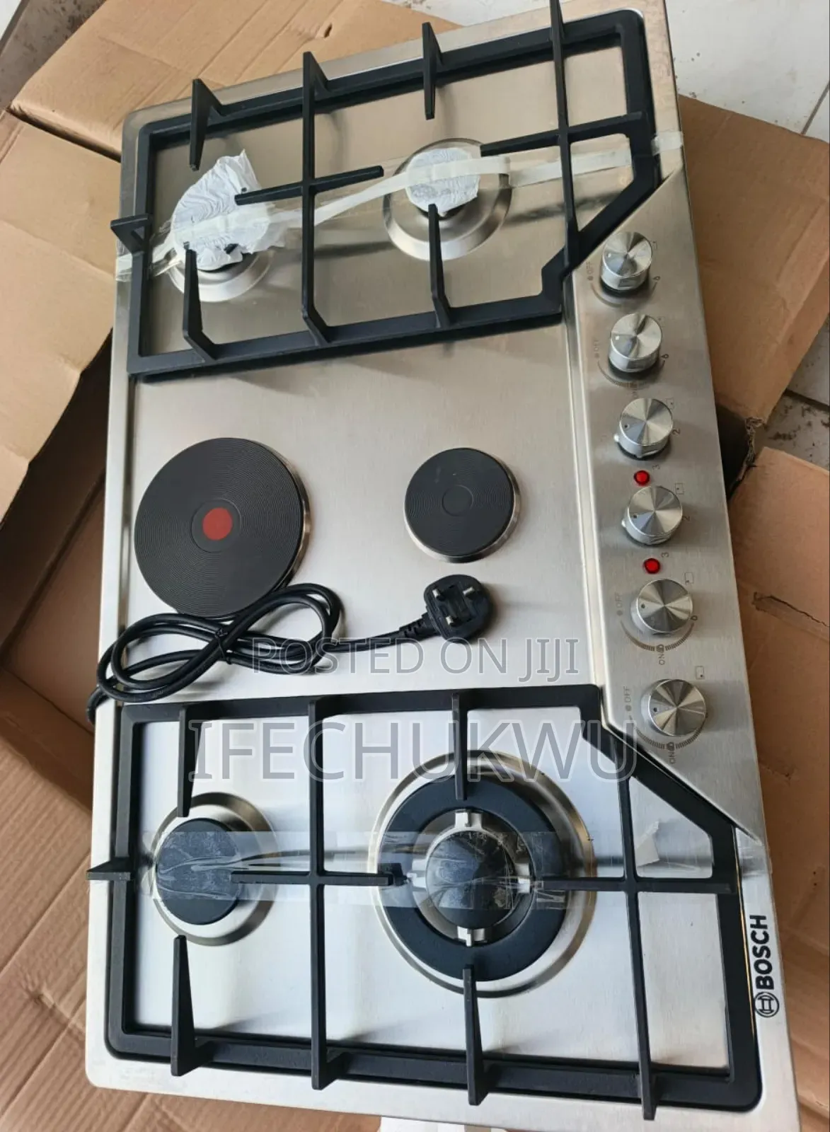 Original Bosch 90cm 4+2 Inbuilt Gas Electric Cooker Hob Automatic W