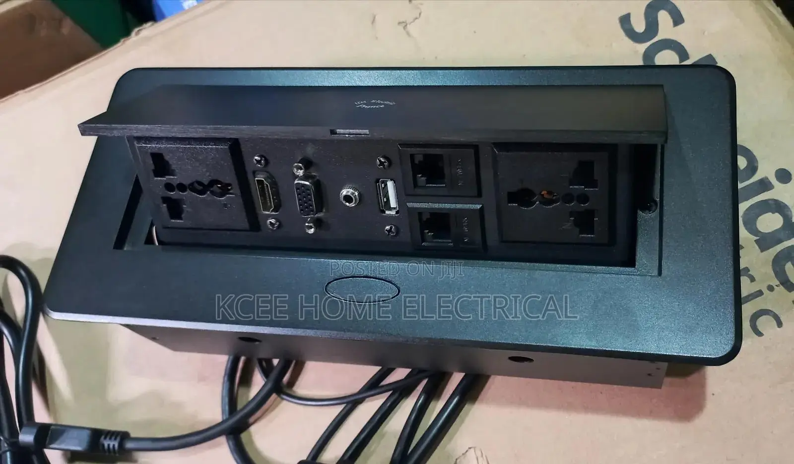 2 Way Pop-Up Table Socket With Hdmi+Usb+Network Port(Luxury Style)