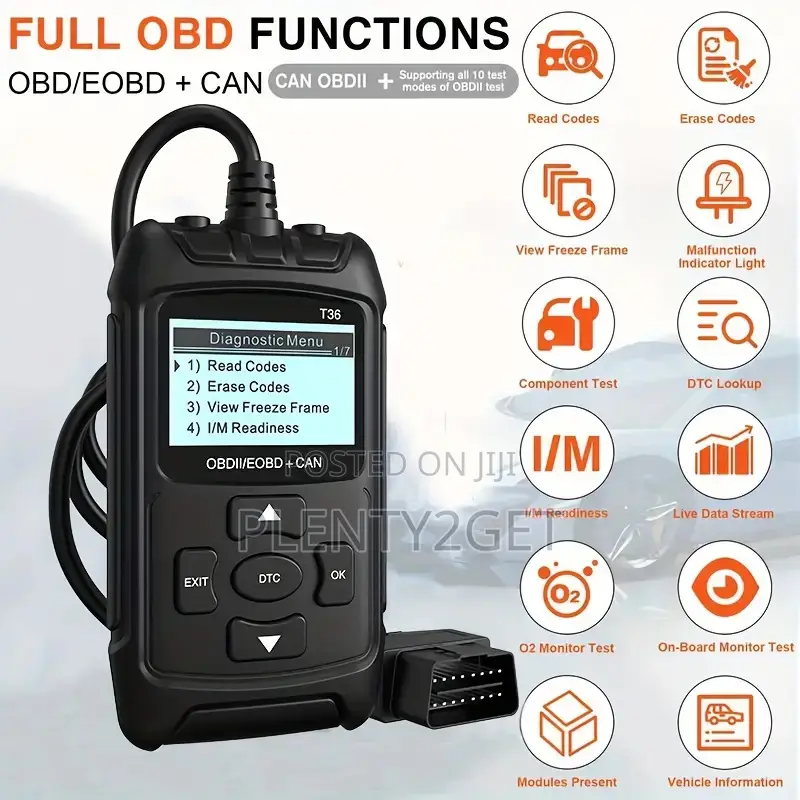 Obd2 Scanner Diagnostic Tool: All-in-One Obdii/Eobd Engine Code Reader