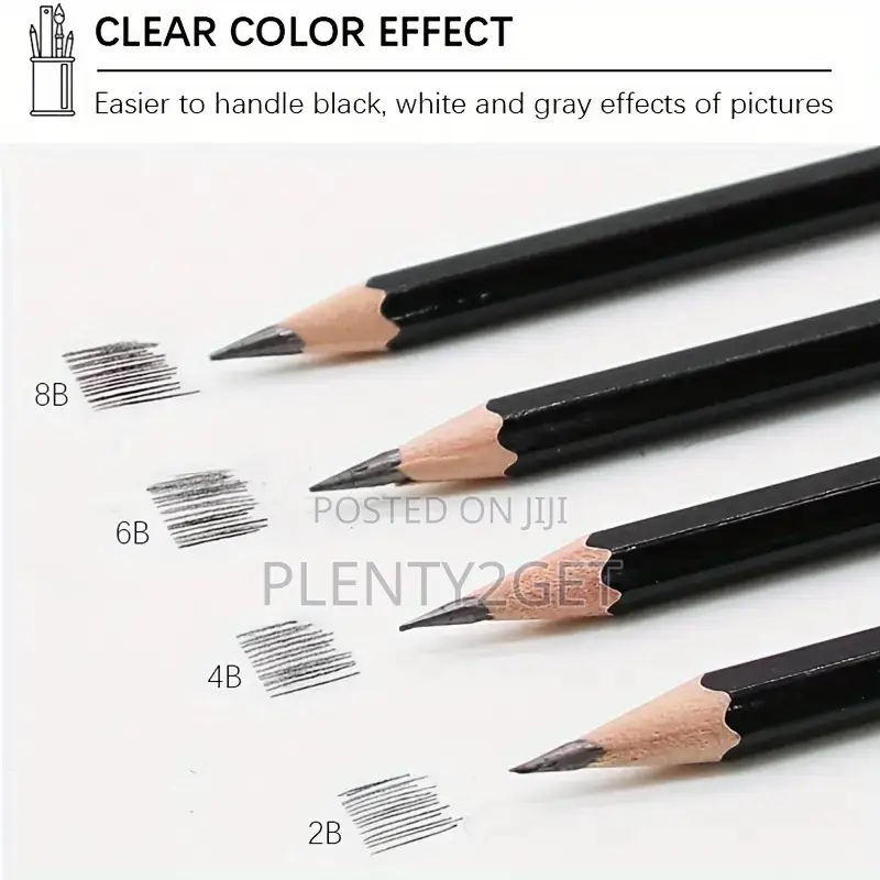 12pcs Art Drawing Pencil Set With Mixed Lead Refills