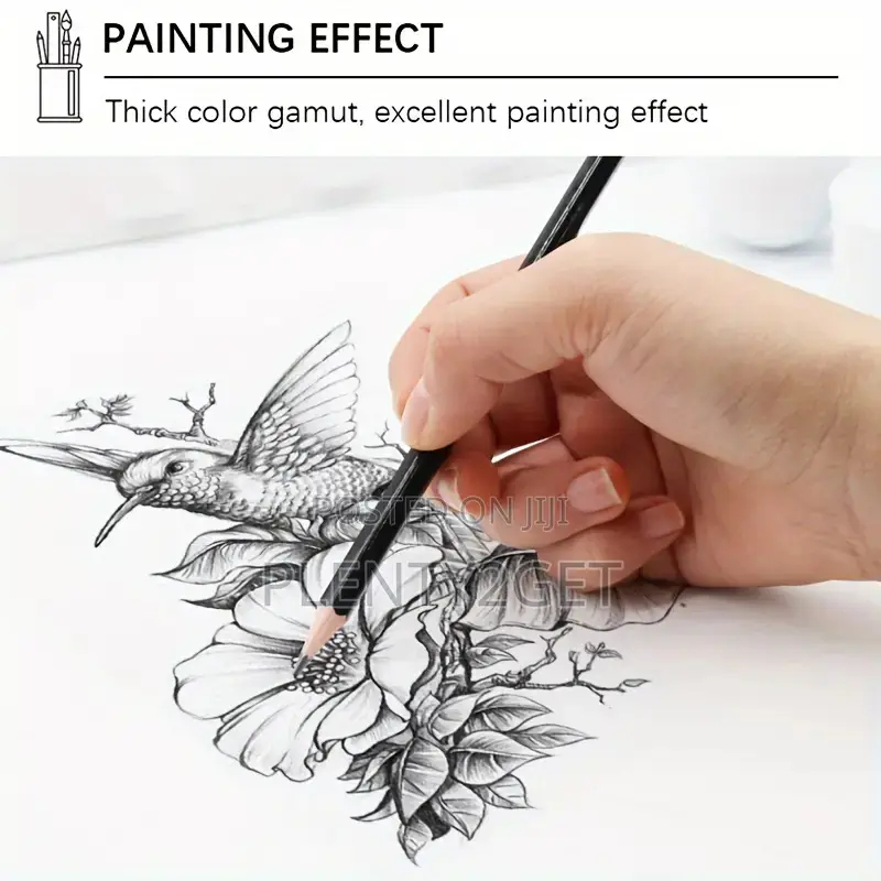 12pcs Art Drawing Pencil Set With Mixed Lead Refills