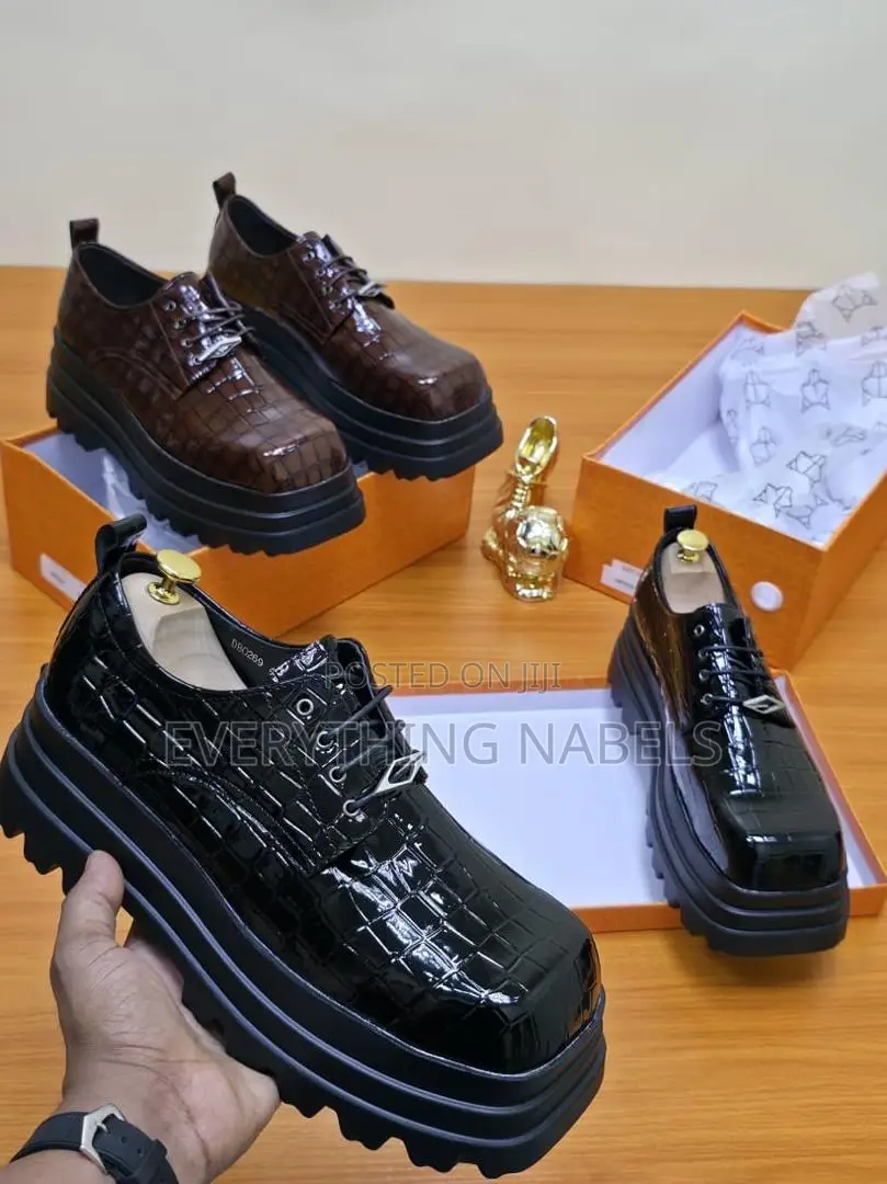 Naked Wolfe Glossy Cracked Skin Loafers