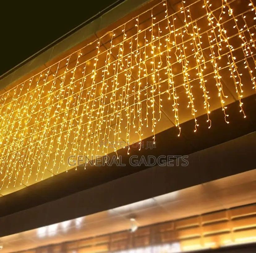 Christmas Droplight 3m by 3m (Gold Color )
