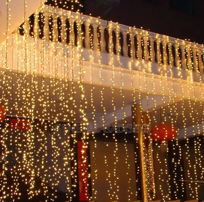 Christmas Droplight 3m by 3m (Gold Color )