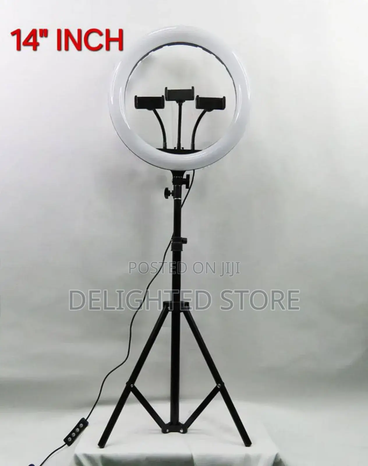14 Inches Ringlights +3 Phone Holder 210cm Strong Tripod Stand