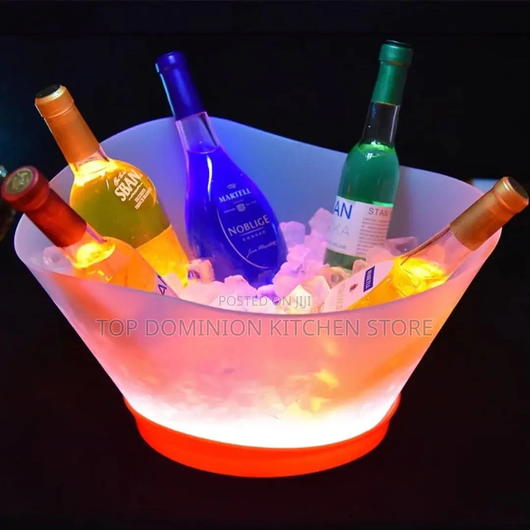 Rechargeable Led Transparent Wine Cooling Bowl