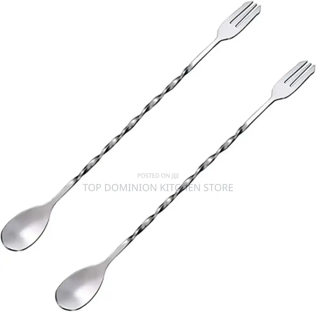 Stainless Steel Double Head Long Bar Spoon