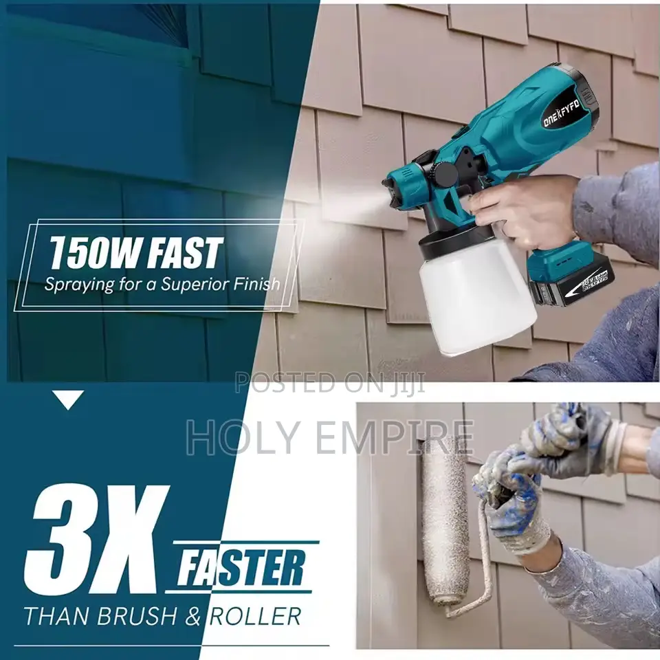800ml Rechargeable Cordless Spray Gun High Power Hvlp Paint Sprayer