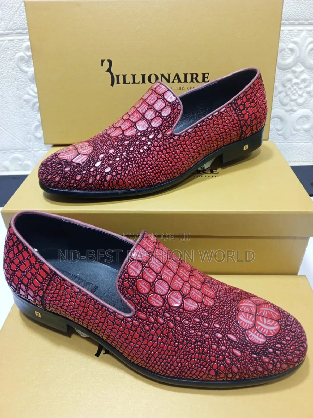 Wine Colour Billionaire Leather Shoe