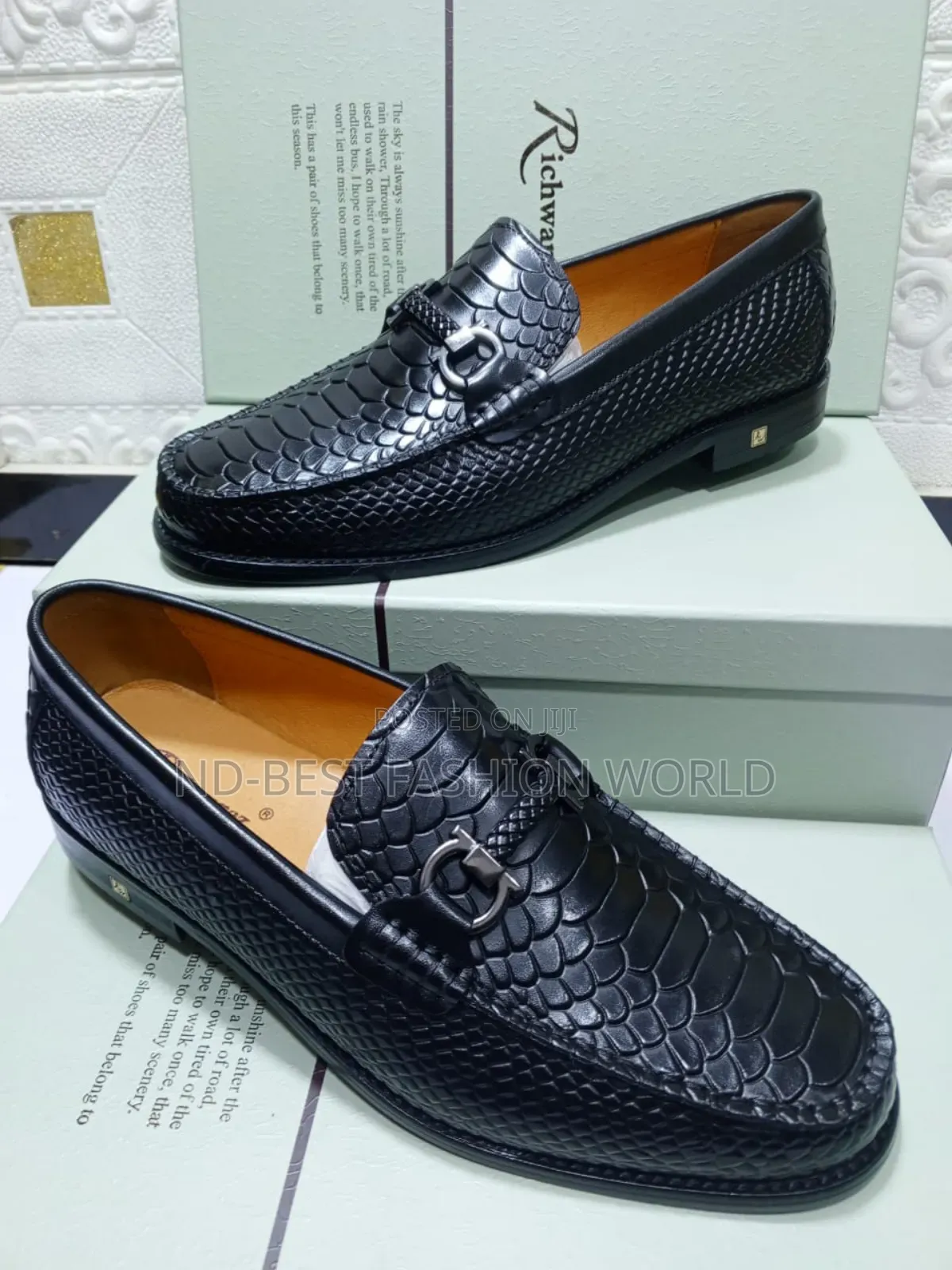 Black Skin Leather Shoe