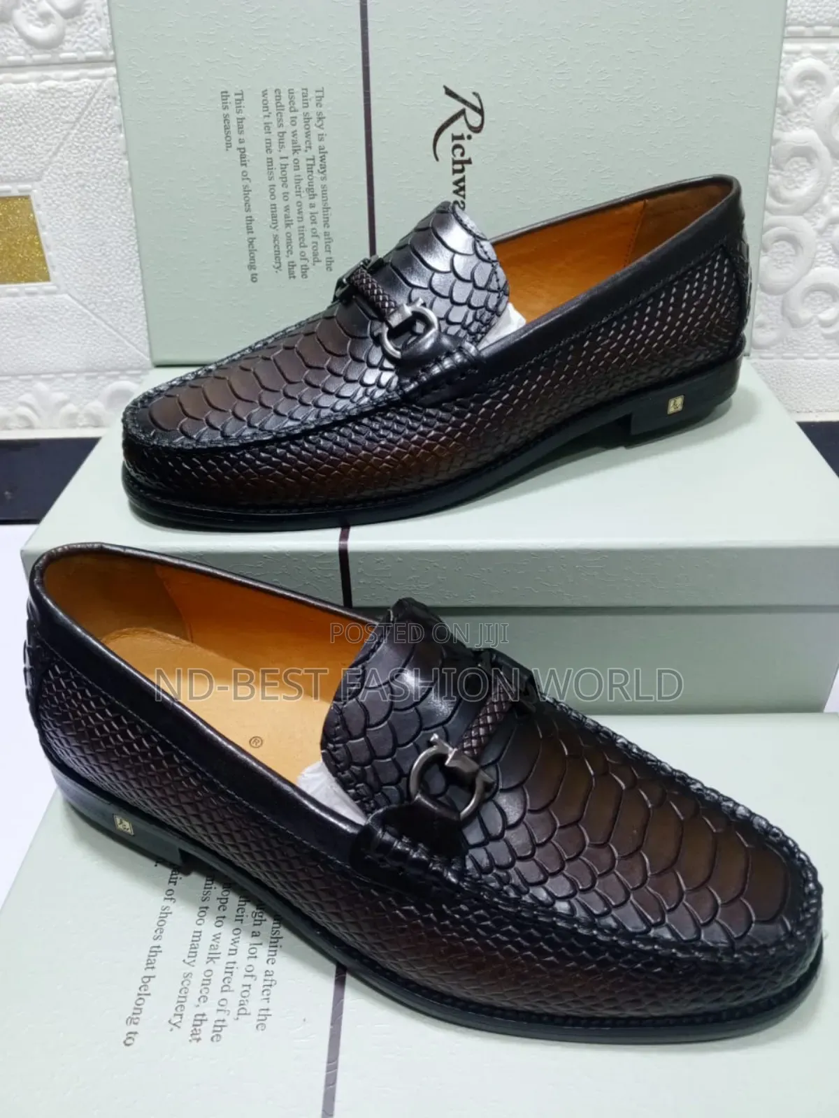 Black Skin Leather Shoe
