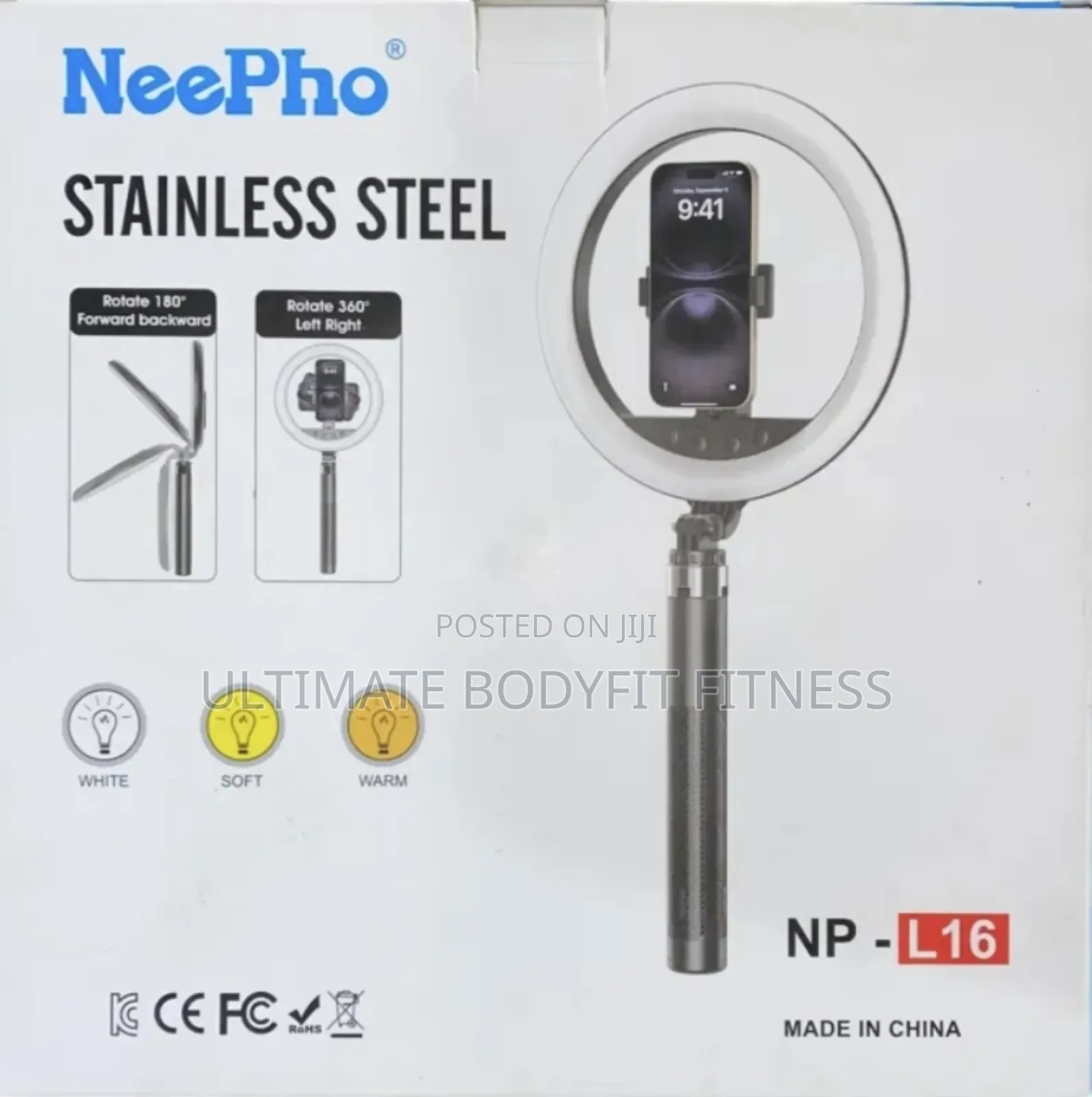 Brand New Neepho Np-L16 Ring Light With Tripod