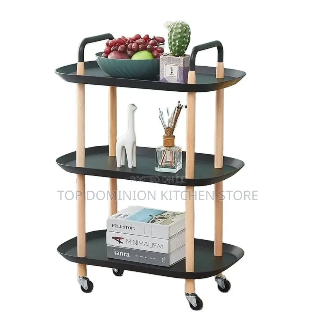 Oval Design 3tier Nordic Household Trolley