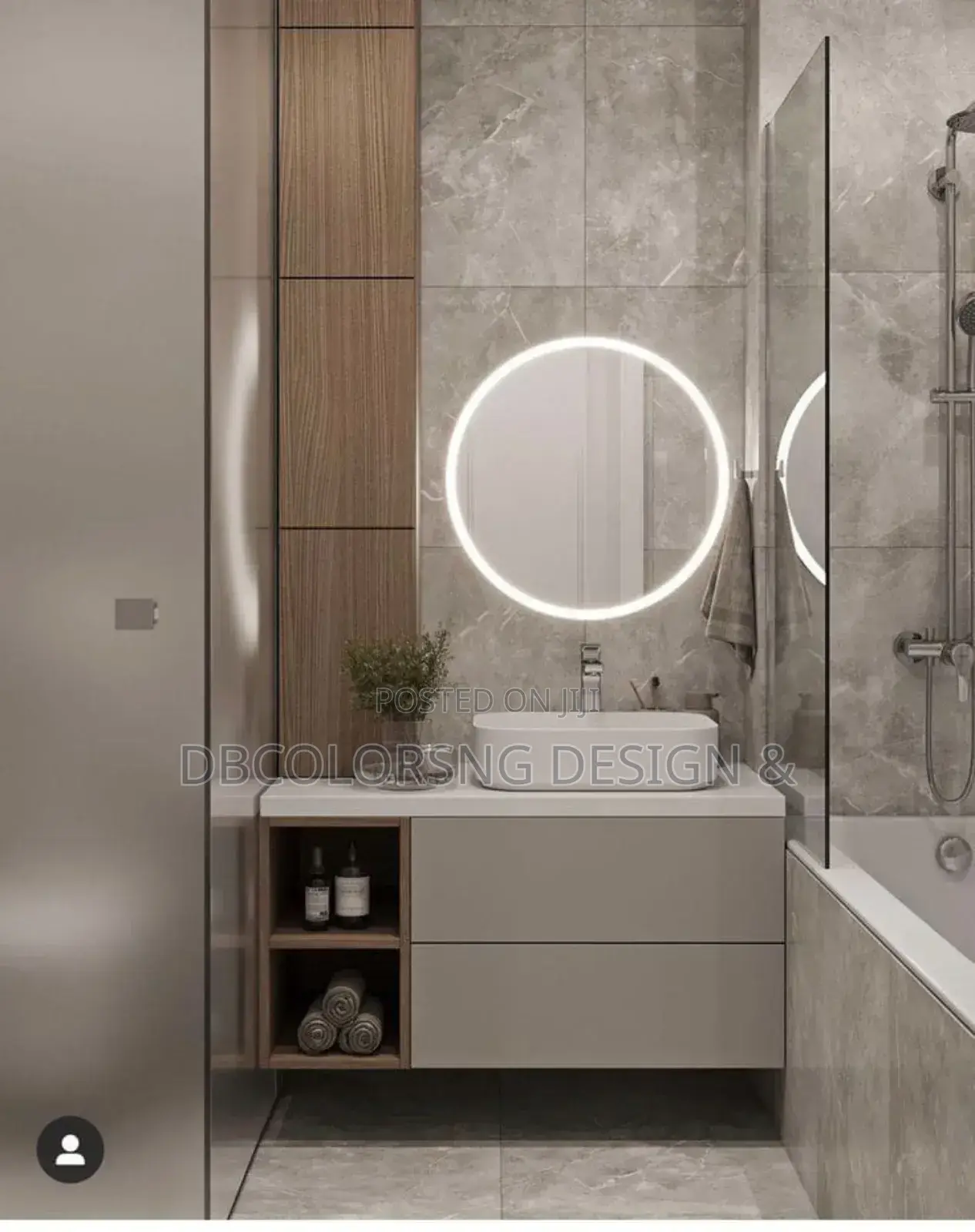 Premium Bathroom Decor With Modern Finishing in Lagos